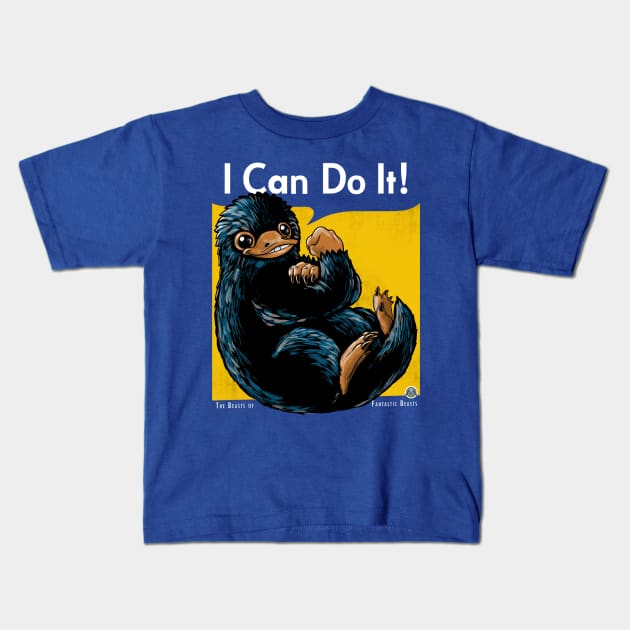 I Can Do It! Kids T-Shirt by alemaglia